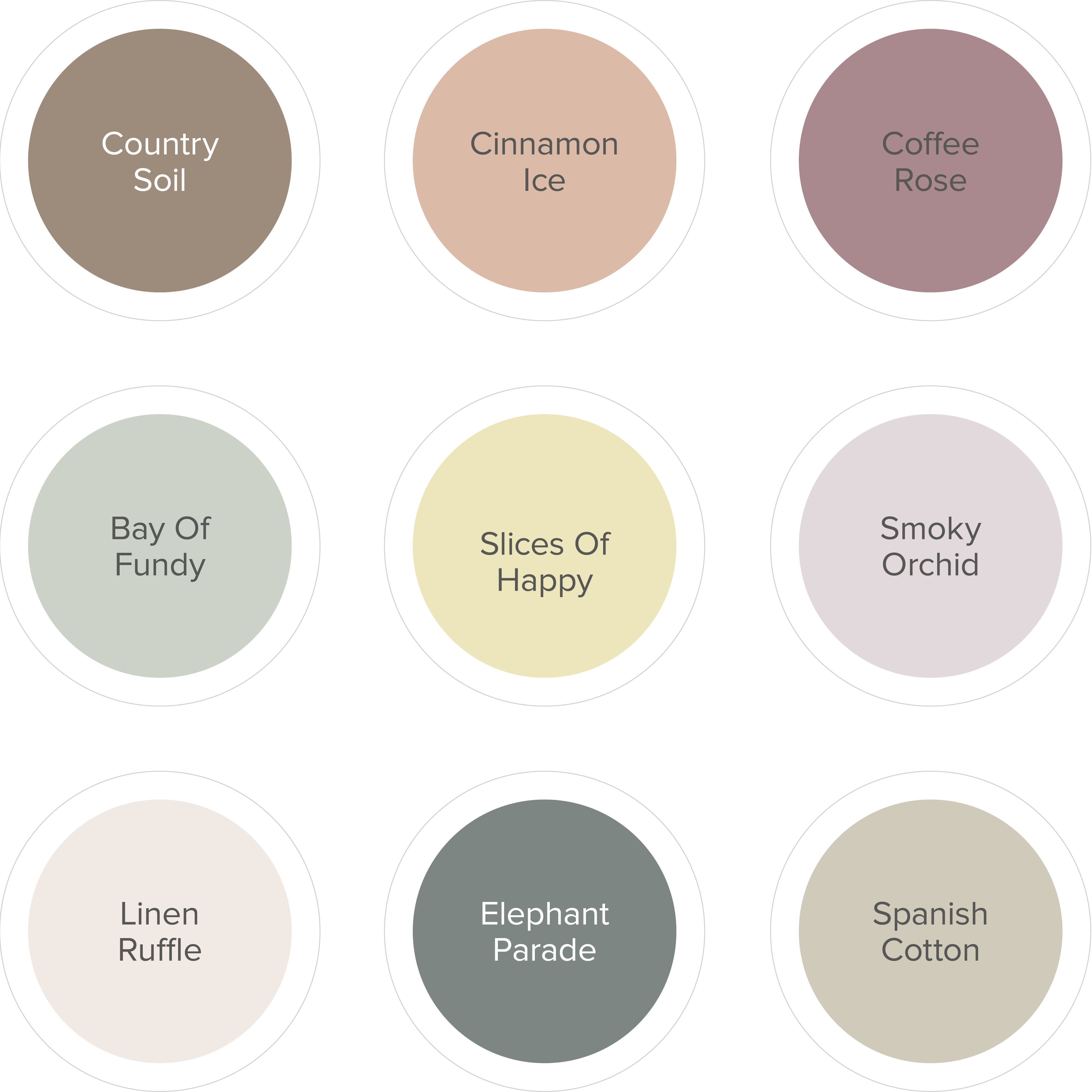 Quiet zone palette